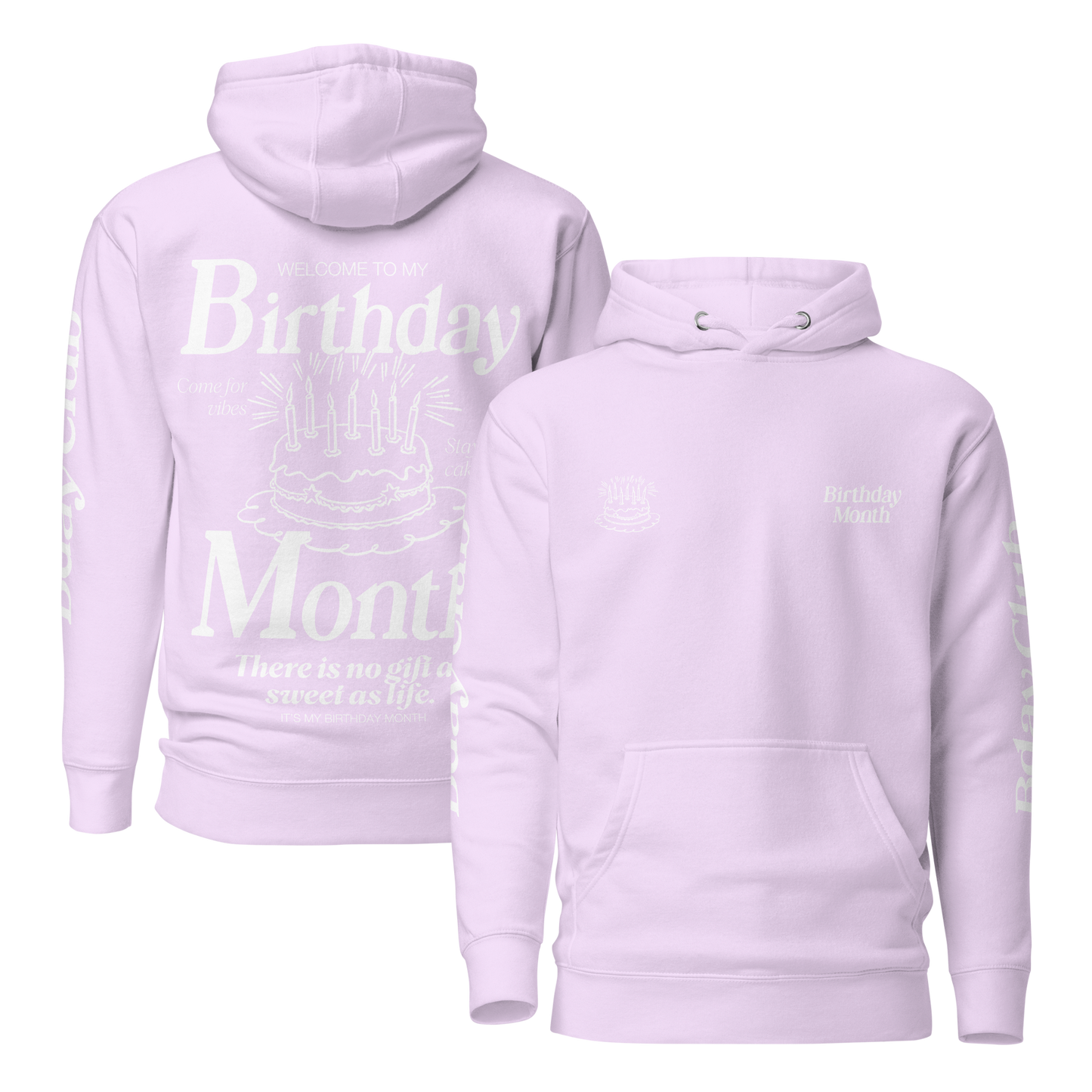 Birthday Month Cake Hoodie