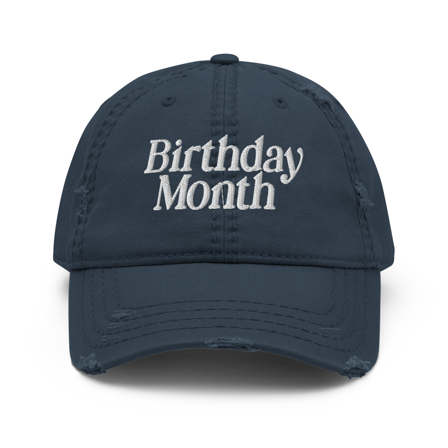 Birthday Month Distressed Dad Hat