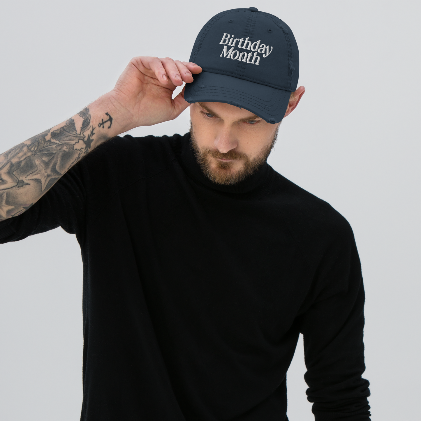 Birthday Month Distressed Dad Hat